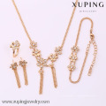 62095-Xuping Fashion Woman Jewlery engastado con oro de 18 quilates plateado